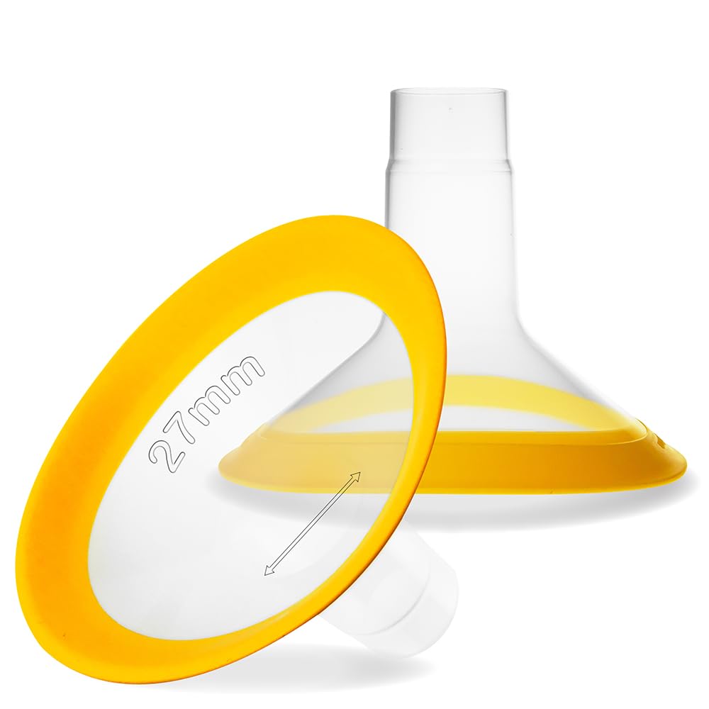 NENESUPPLY 27mm oval flange for Medela pumps for comfortable pumping