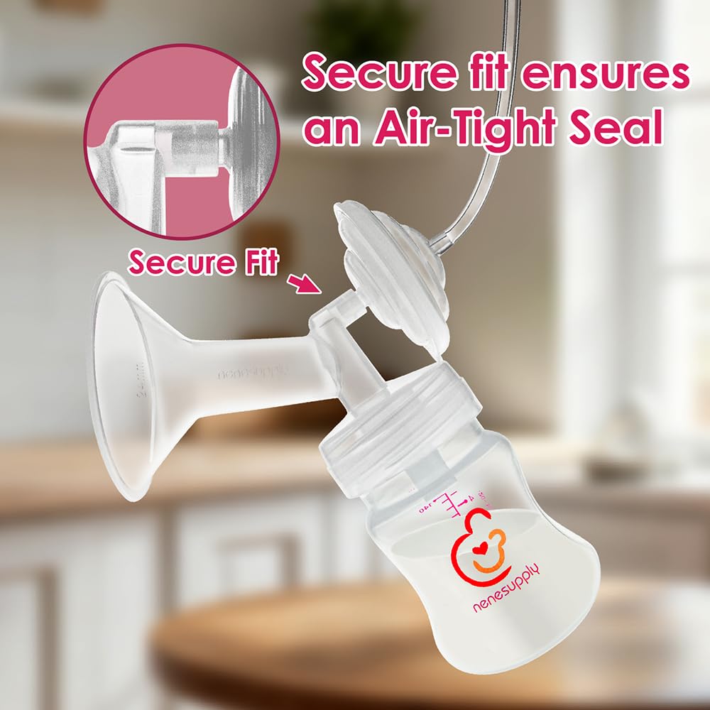 NENESUPPLY Bottles with screw rings and sealing discs compatible with several nipples