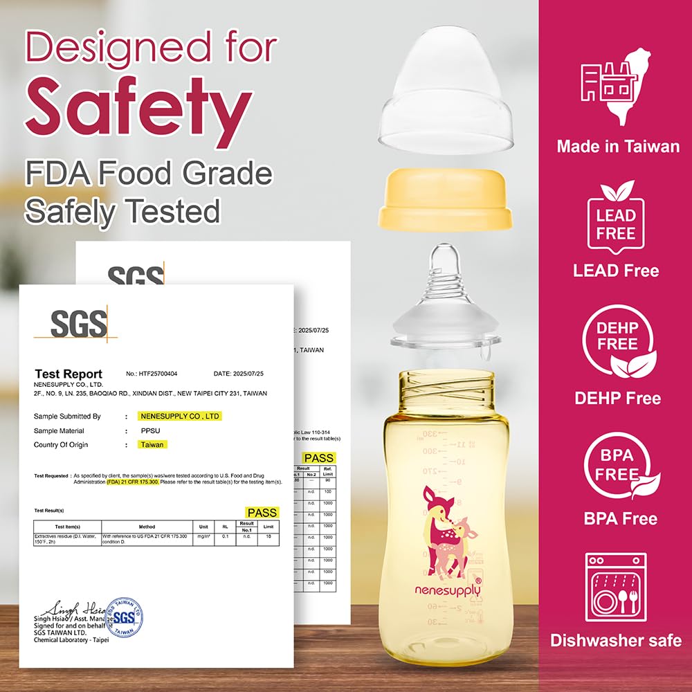 NENESUPPLY Breastfeeding transition bottle supports smooth feeding
