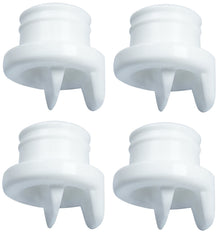 Nenesupply duckbill valve close-up demonstrates precise fit for Medela and Avent pumps.