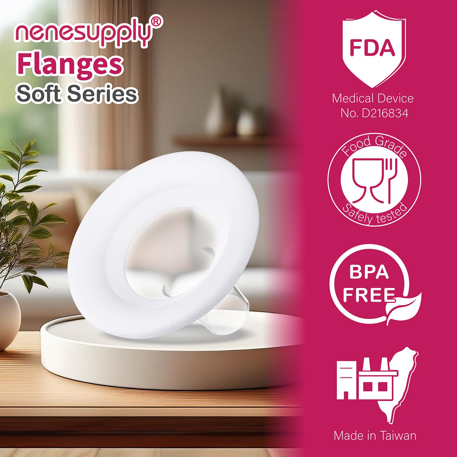 NENESUPPLY long-tunnel design supports a relaxed pumping experience