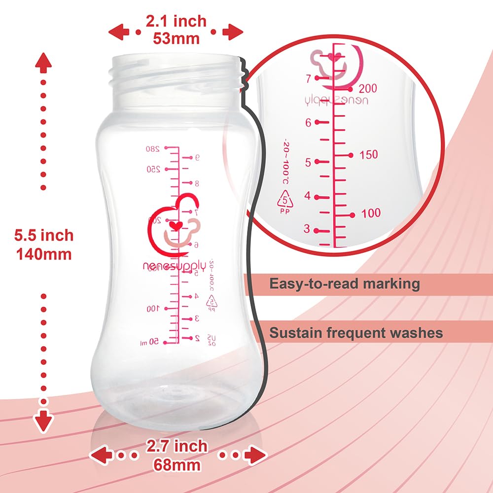 NENESUPPLY reusable bottle suitable for fridge or freezer storage