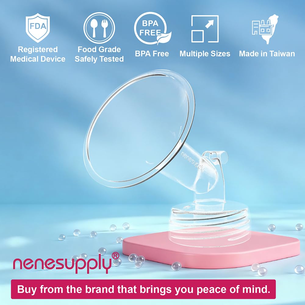 Nenesupply wide-mouth flange demonstrates interchange with Spectra bottles.