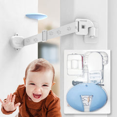 Neobay door strap with silicone stopper keeps toddlers out and cats passing smoothly.
