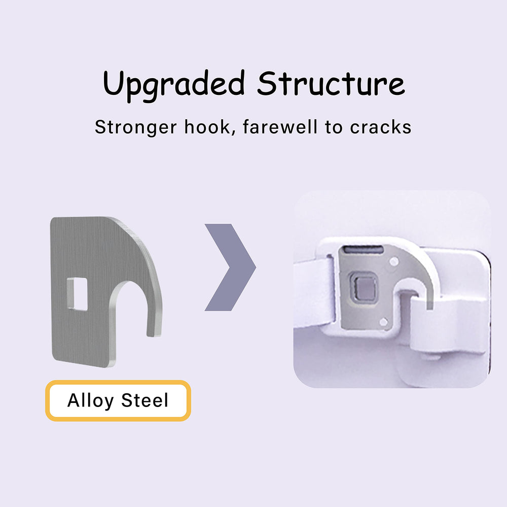 Neobay Magnetic Child Proof Door Lock 3M adhesive area emphasizes strong damage-free installation