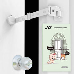 Neobay Magnetic Child Proof Door Lock main view shows safe cat access and child separation