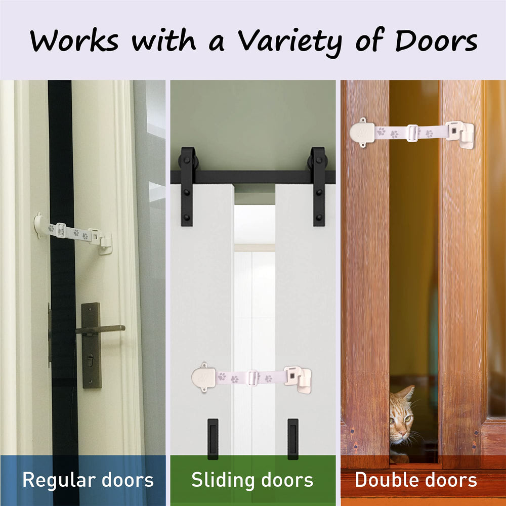 Neobay Magnetic Child Proof Door Lock screw holes option supports older children