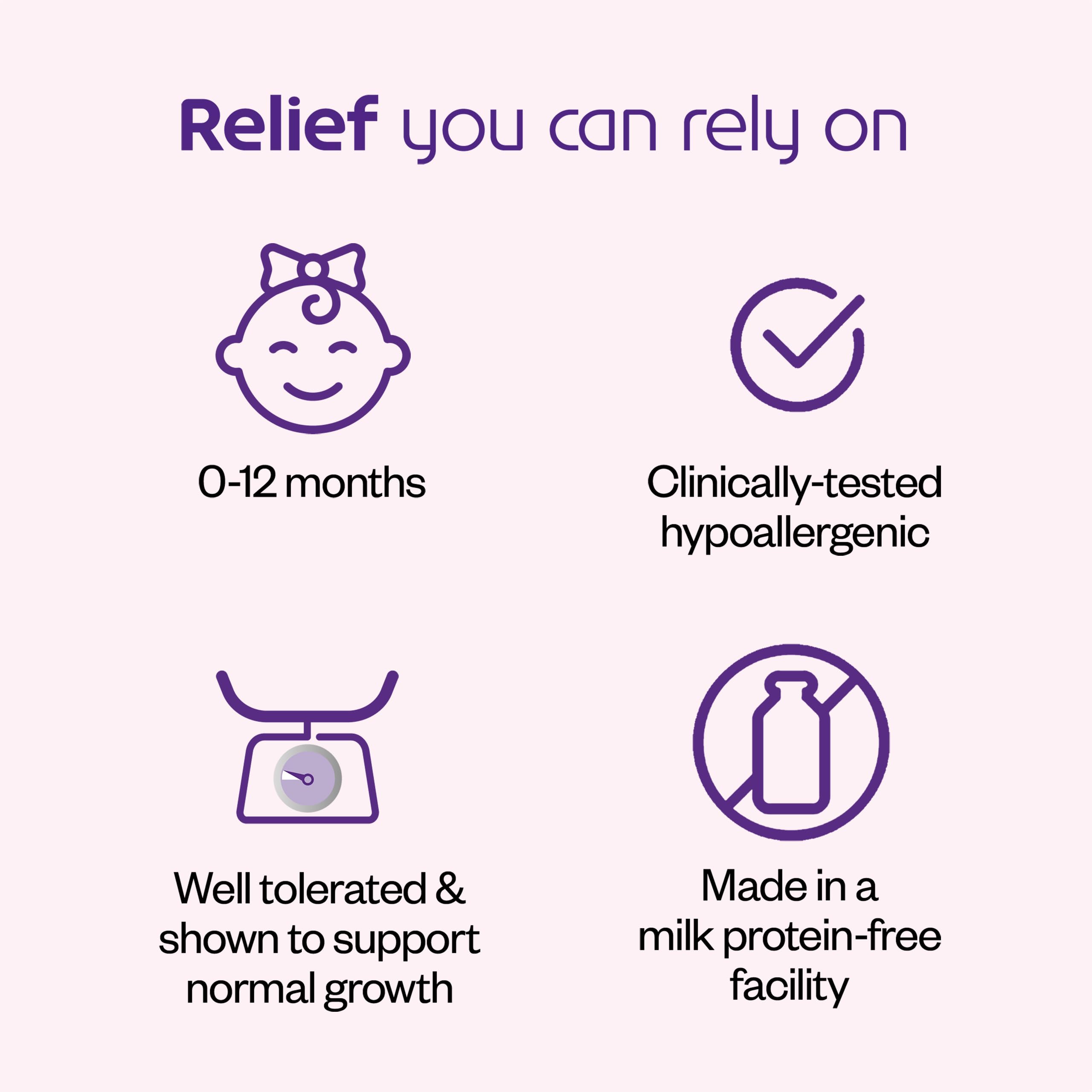 Dairy-free CMA/MFA-friendly Neocate Infant formula.