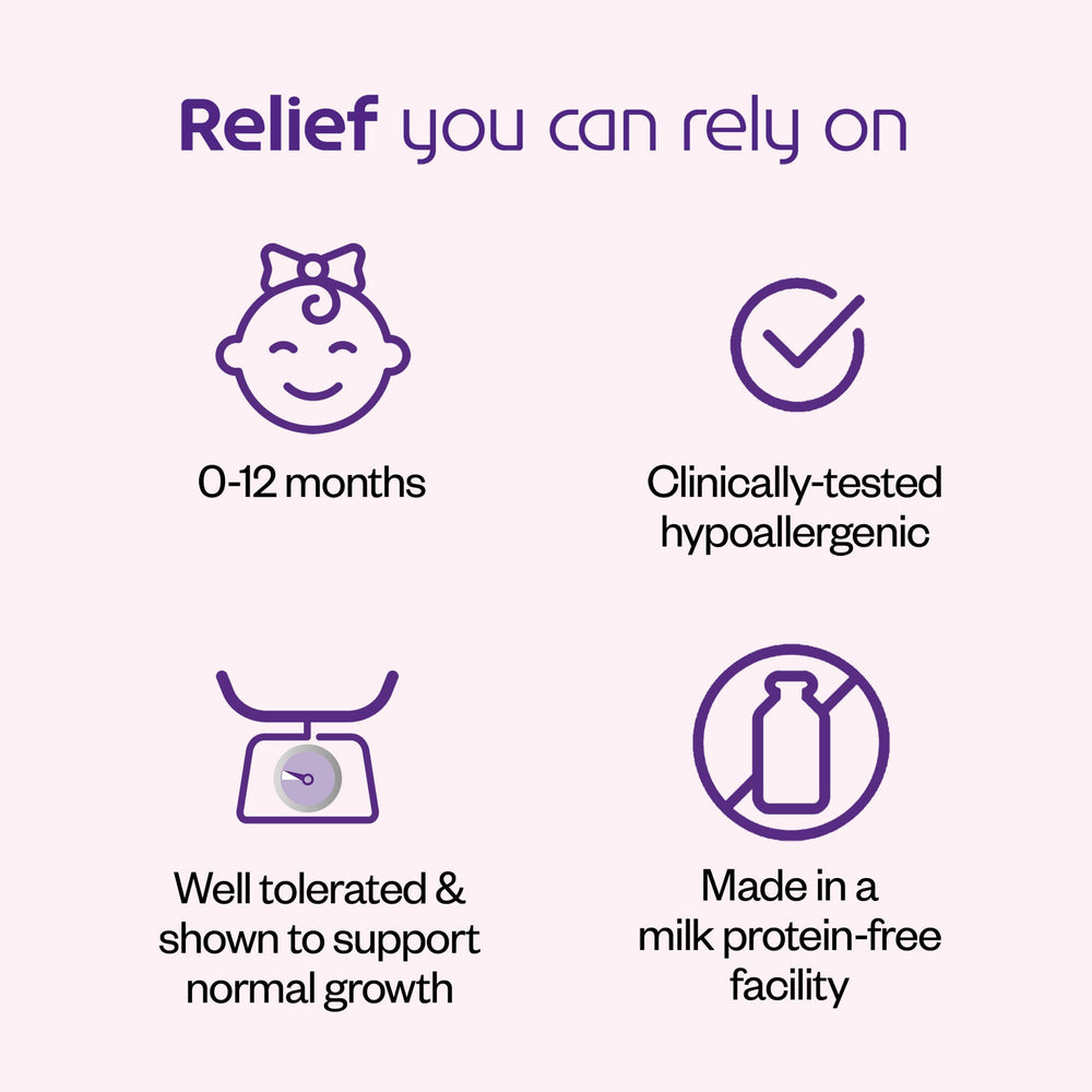 Dairy-free CMA/MFA-friendly Neocate Infant formula.
