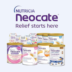 Neocate Junior strawberry milkshake in kid-friendly cup.