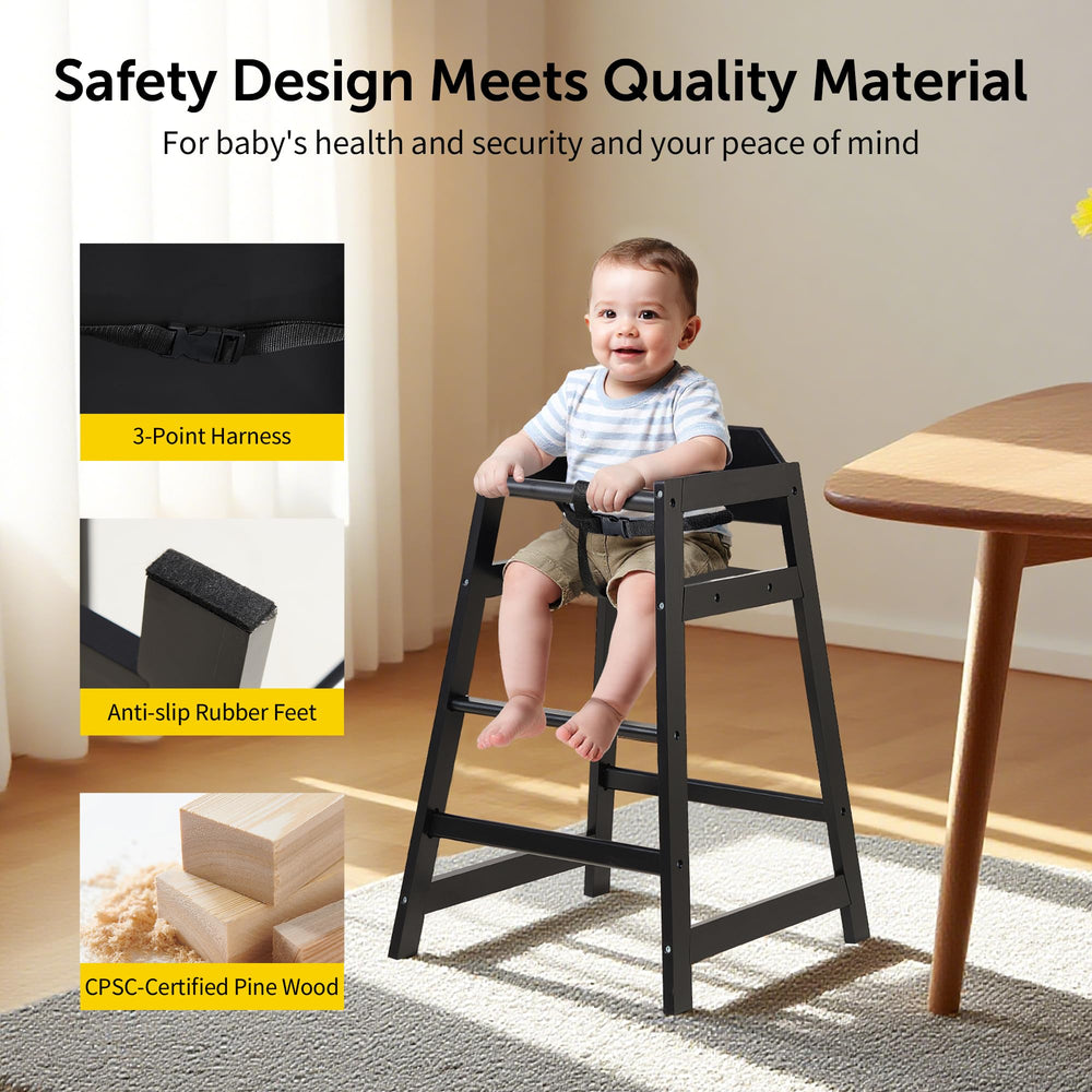 Neoflavie compact dining chair supports safe, comfortable baby feeding