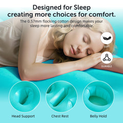 Neoflavie abdomen relief gap demonstrates gentle belly cradle