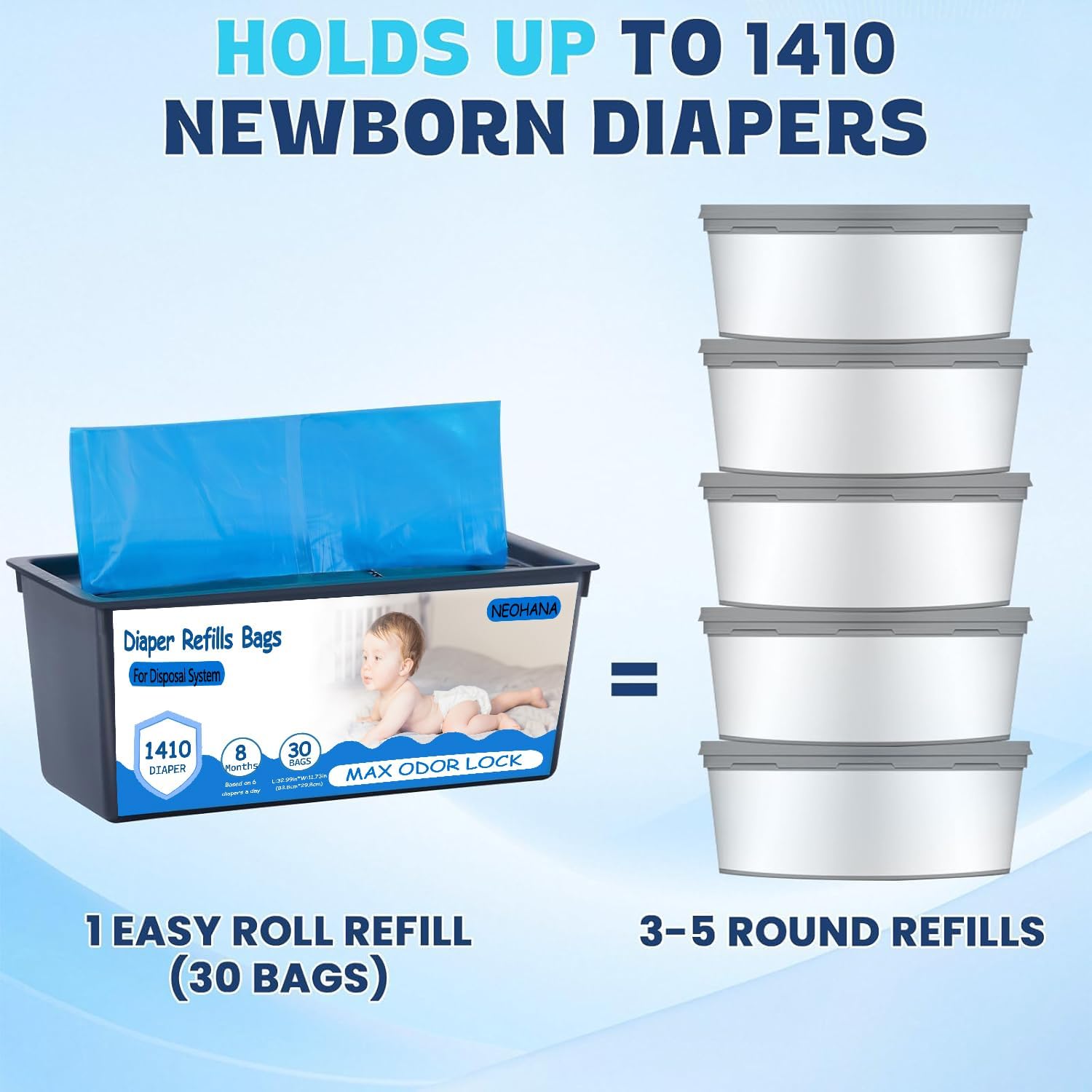 NEOHANA refill for Genie Easy Roll Platinum with seamless compatibility.