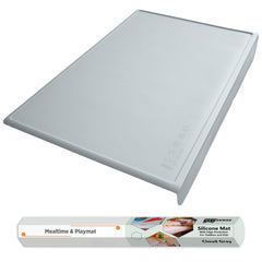 NEOZENSE angle-edge silicone mat protects table corners during crafts and meals.