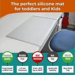 NEOZENSE silicone mat is dishwasher-safe for quick cleanup.