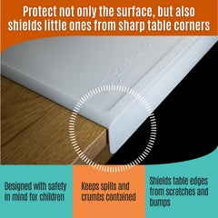 NEOZENSE mat with non-slip bottom stays put during art projects.