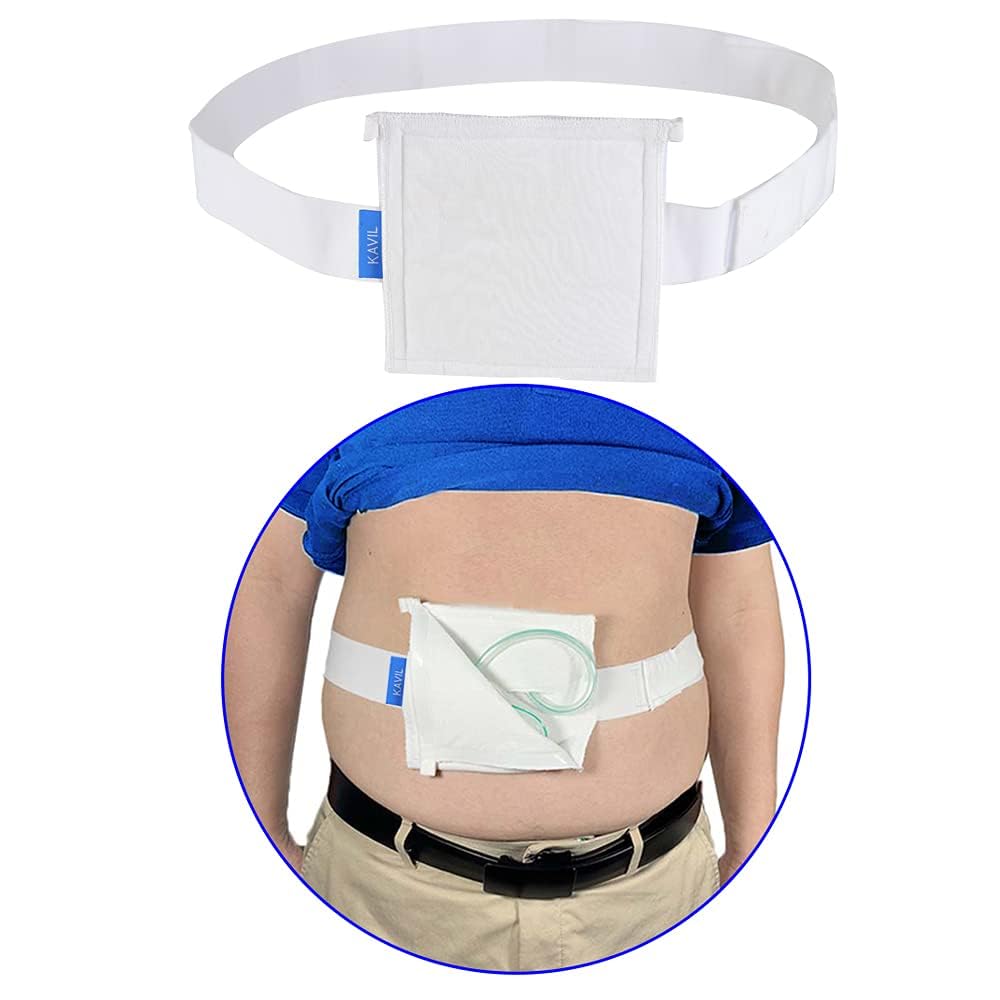 NEPPT G tube holder belt securing a tube for comfortable all-day wear