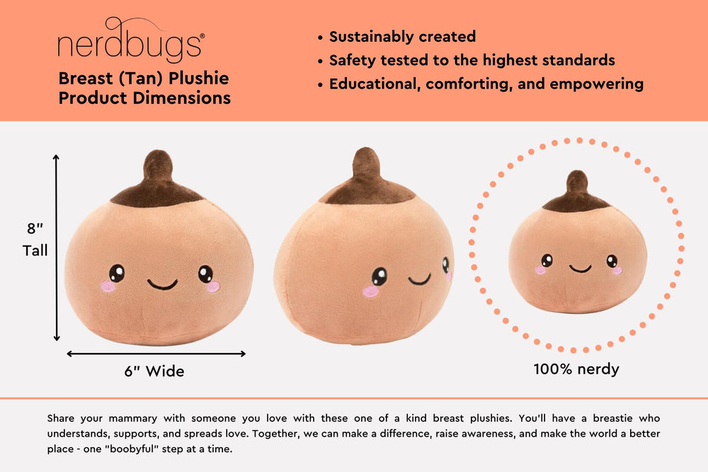 Nerdbugs Breast Plush survivor-use comforting companion