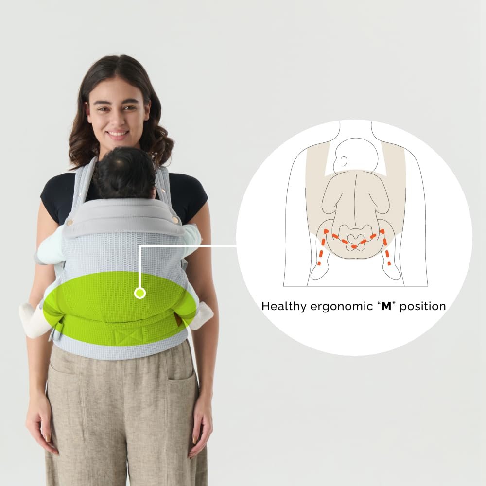 NEST BLANCHE ergonomic M-shaped design supports hip alignment