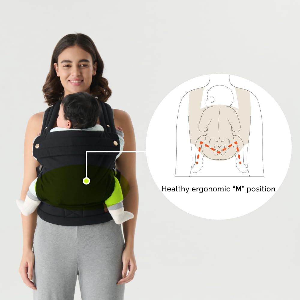 Nest Blanche carrier padded shoulder straps close-up for lasting comfort