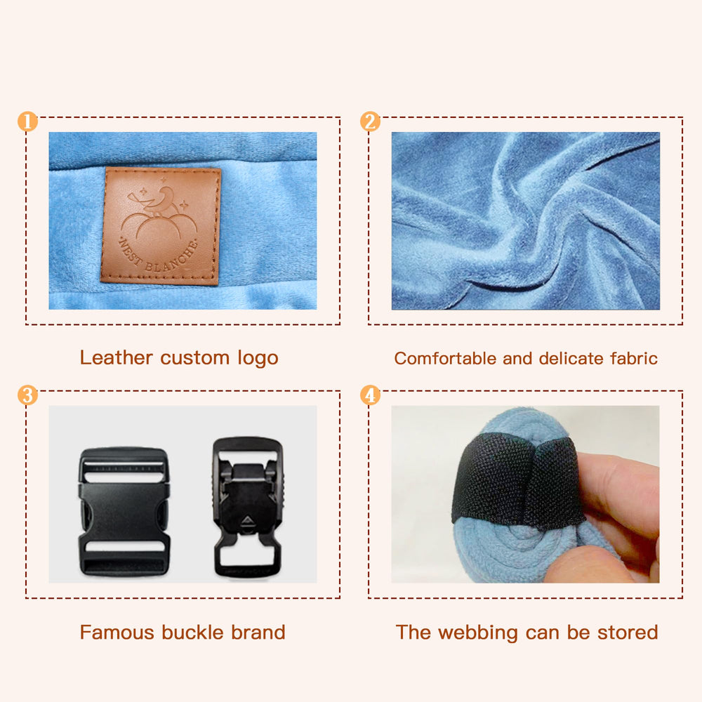 Nest Blanche X-shaped back design distributes weight evenly for wearers.