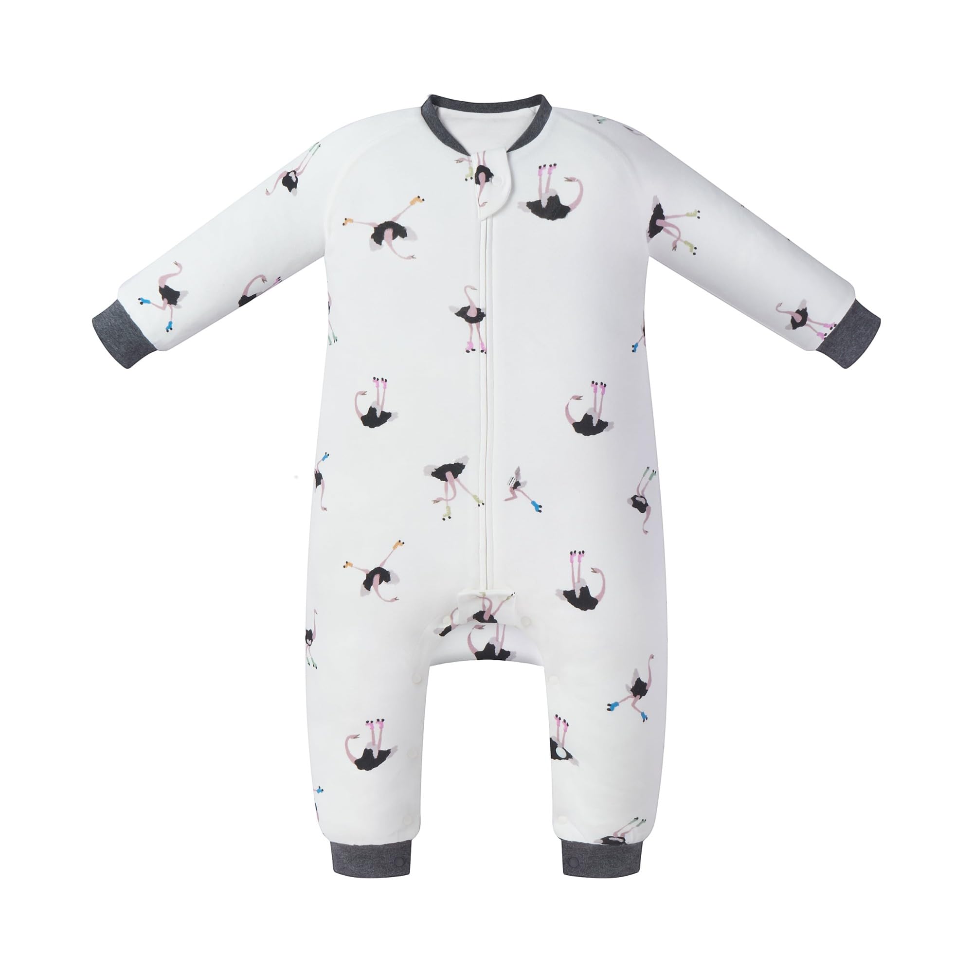Nest Designs sleeve-footed sleep bag front view offers all-season warmth with 1.0 TOG