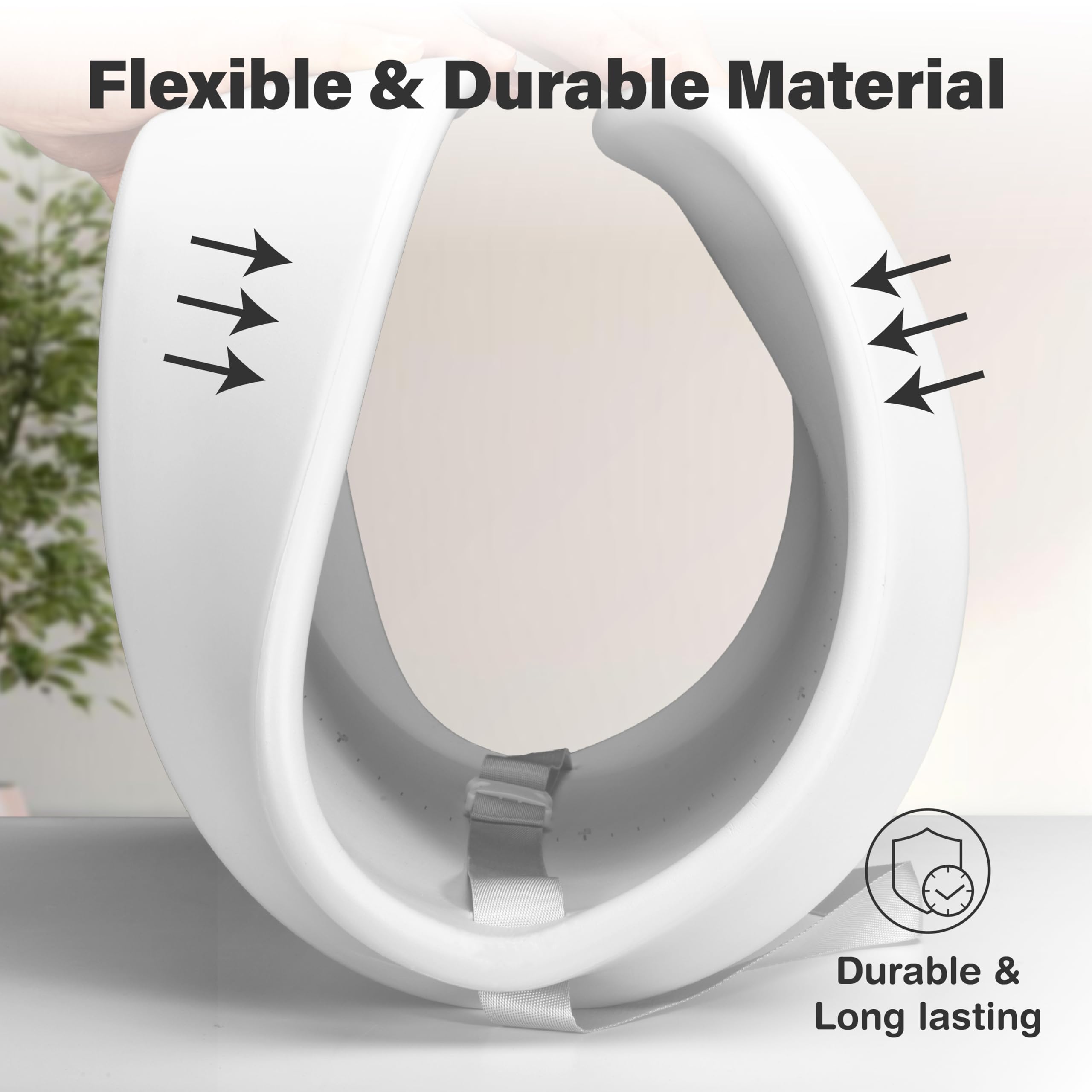 Nest Mello changing pad secure restraint belt helps keep baby safely in position.