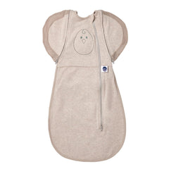 Nested Bean Air 6-in-1 swaddle front view demonstrates adaptable arms for calming sleep.