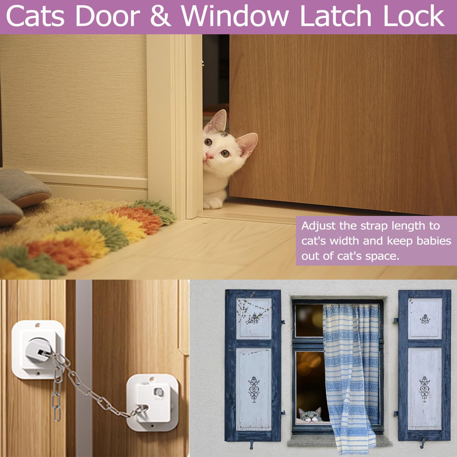 NestGuard adhesive door lock for renters, no drilling required.