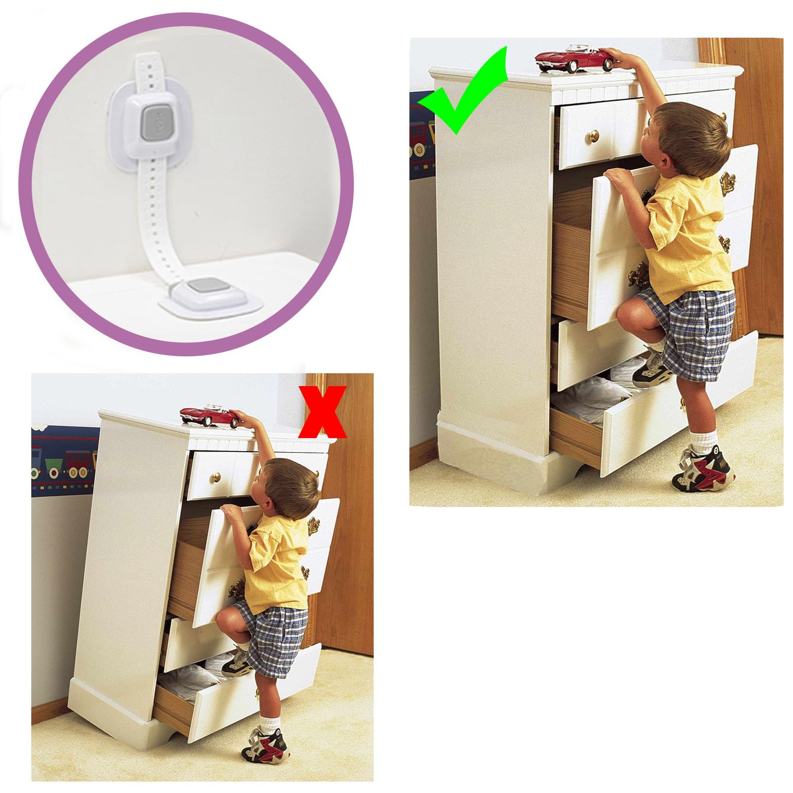 NestGuard anti-tip furniture helps protect babies and pets