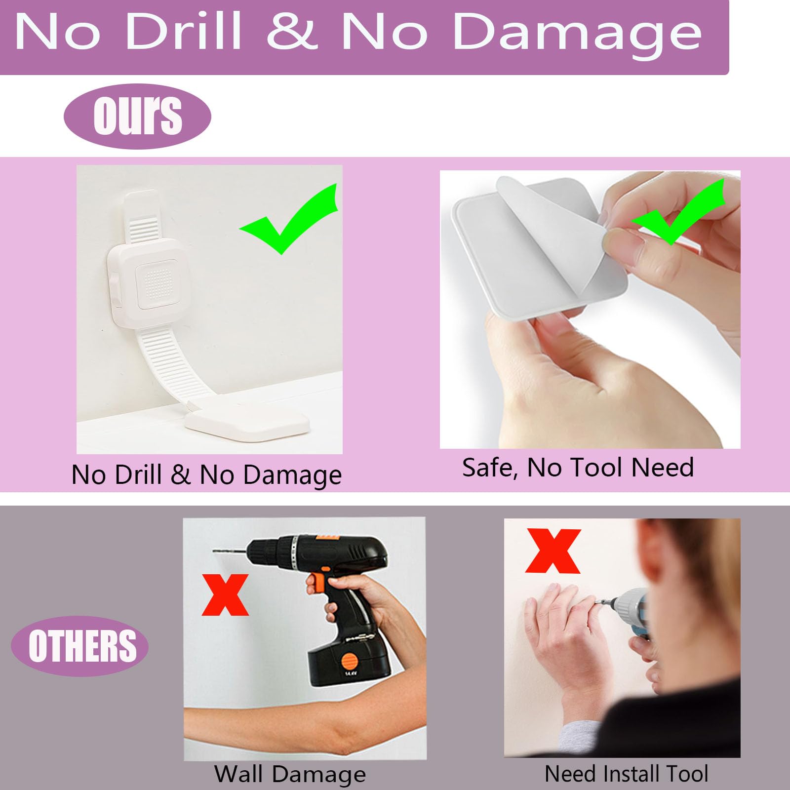 NestGuard damage-free removal leaves no wall residue after safe unmounting