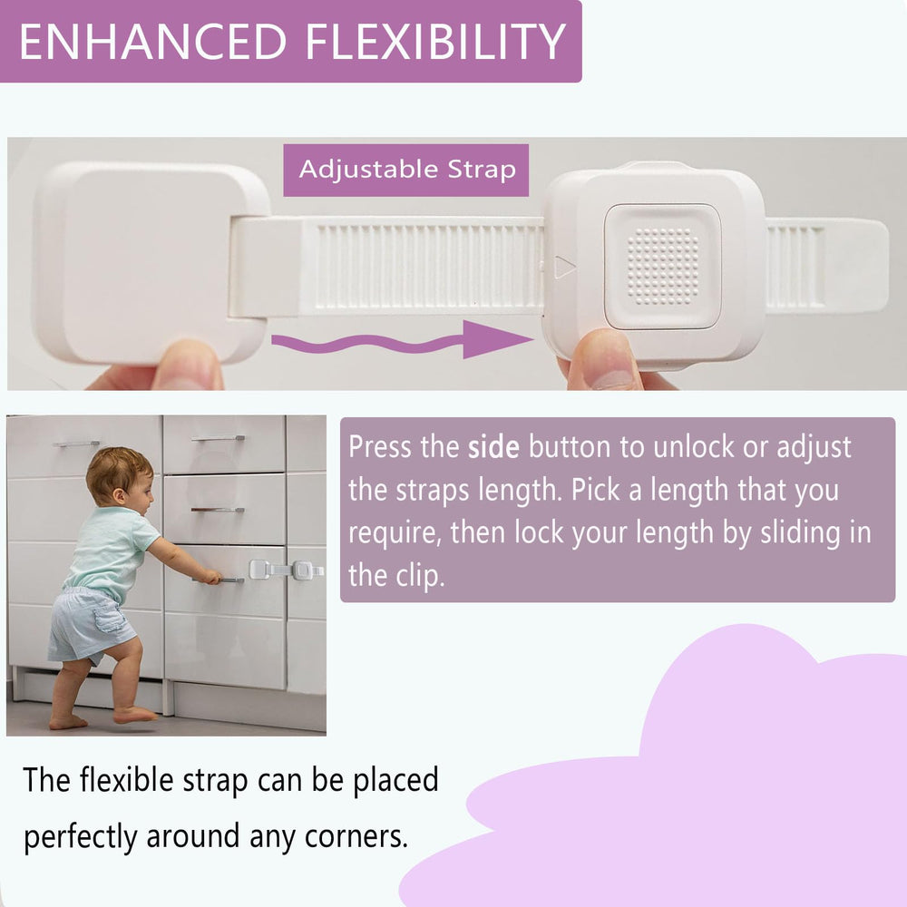 NestGuard universal-fit anchors securing TV stand and bookshelf to wall.