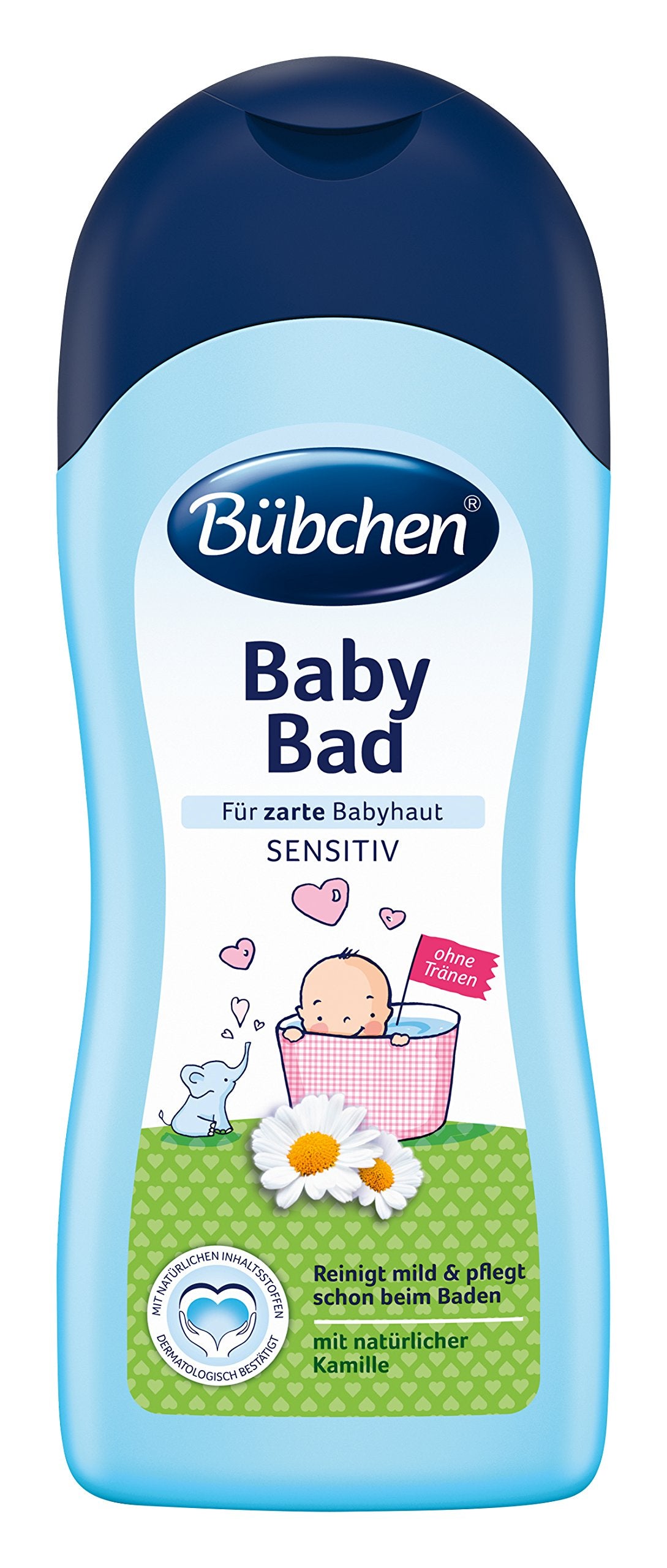 Nestle Bubchen Baby Bath 1000ml bottle offers gentle cleansing with rich foam.