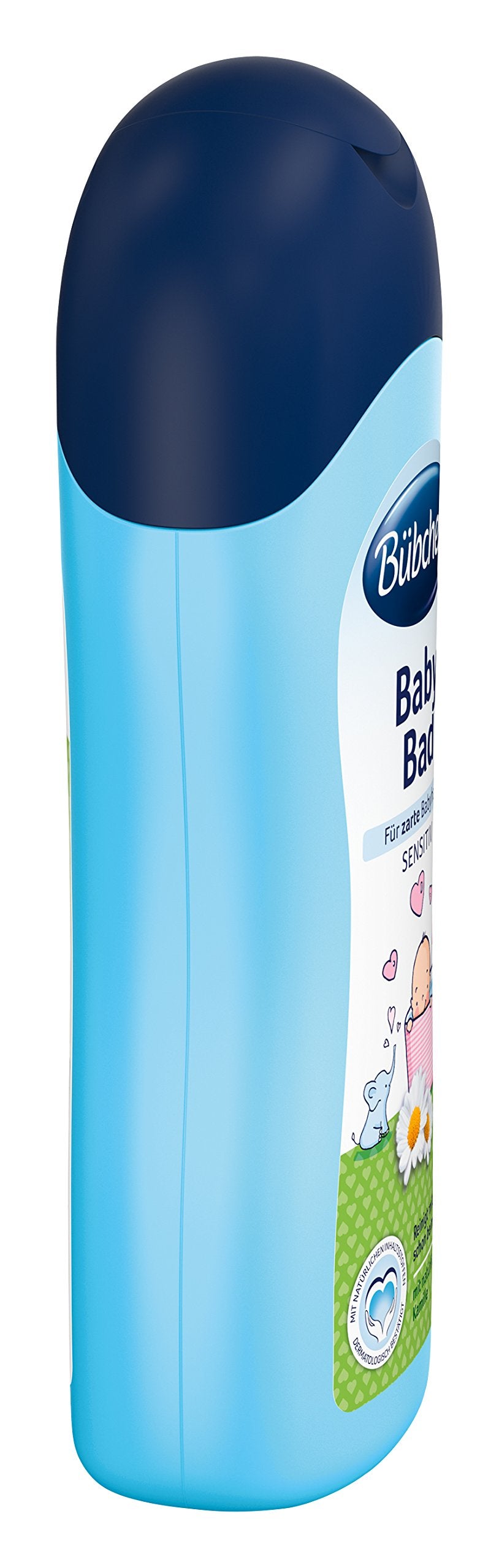 Nestle Bubchen Baby Bath foam close-up shows creamy lather for bathtime.