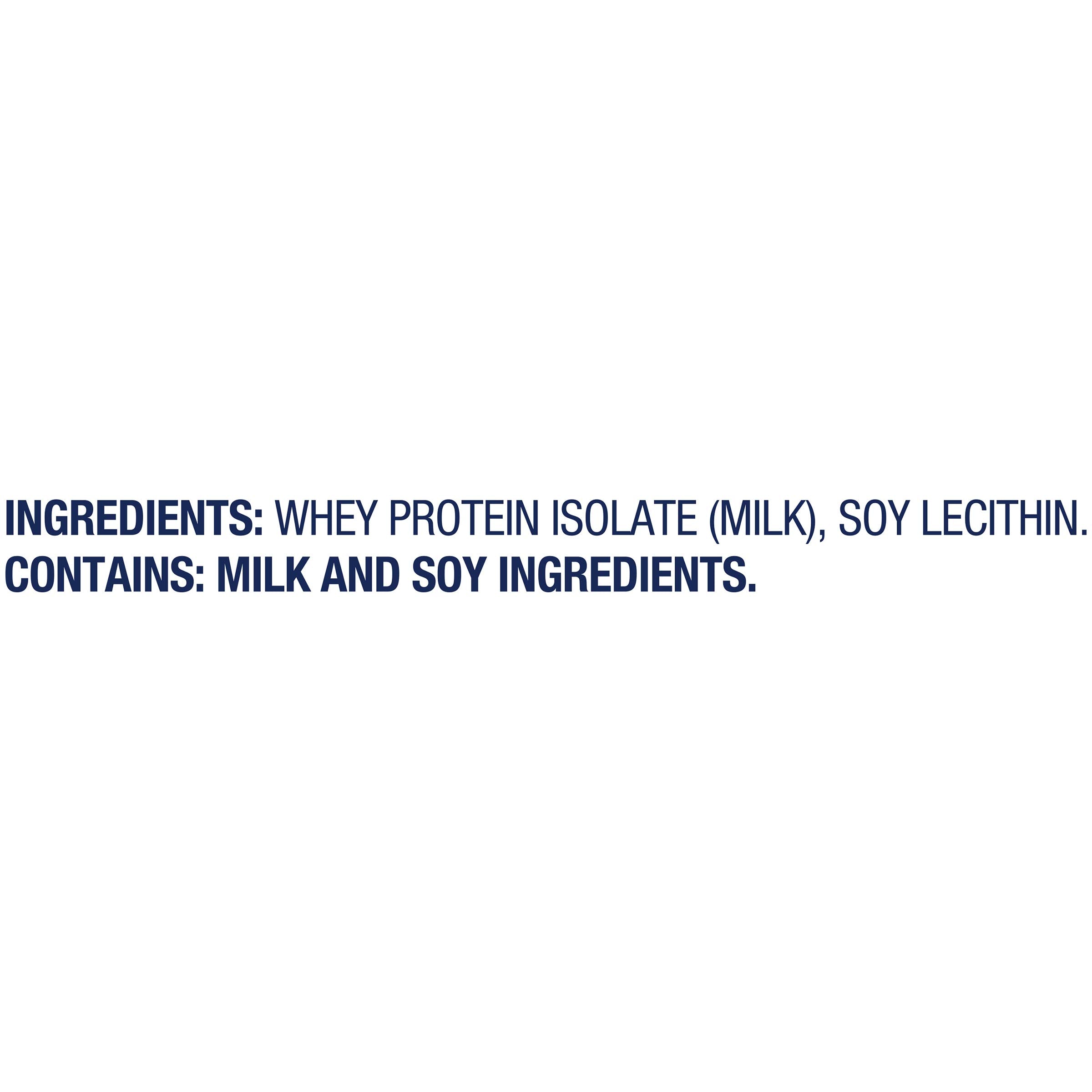 Close-up of Beneprotein label highlighting 6 g protein per serving