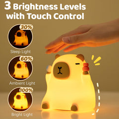 NesveCit Capybara emits a soft glow for bedtime comfort.