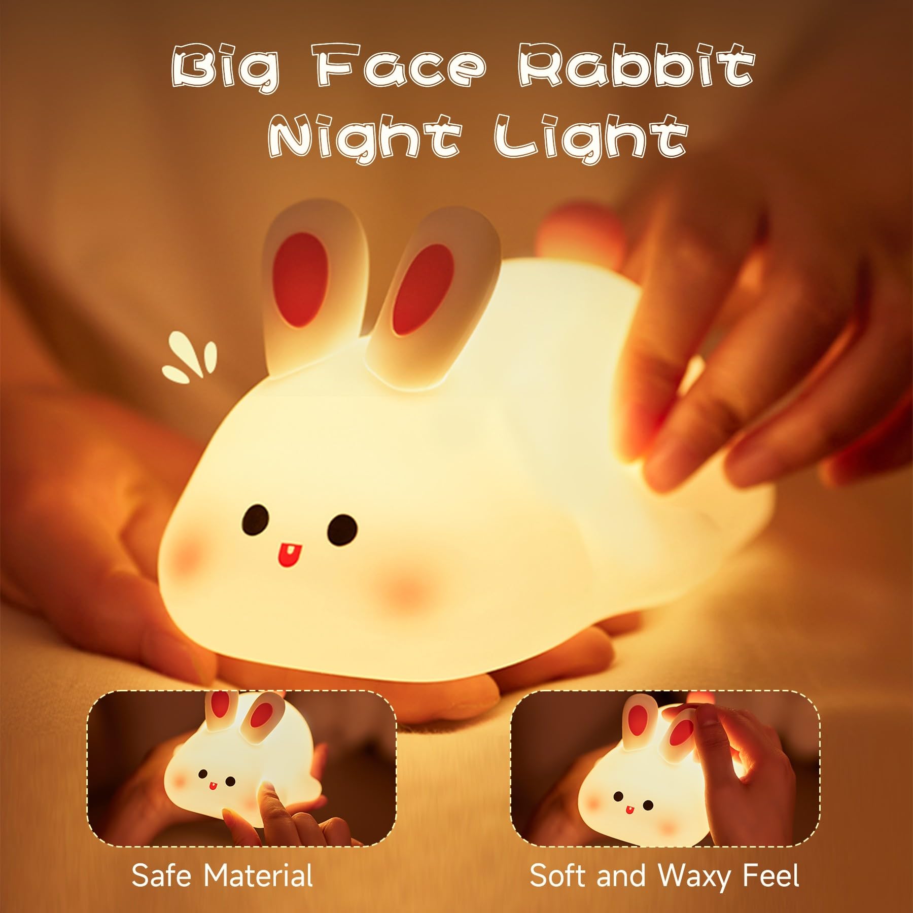 NesveCit Easter decor bunny light adds festive warmth to rooms.