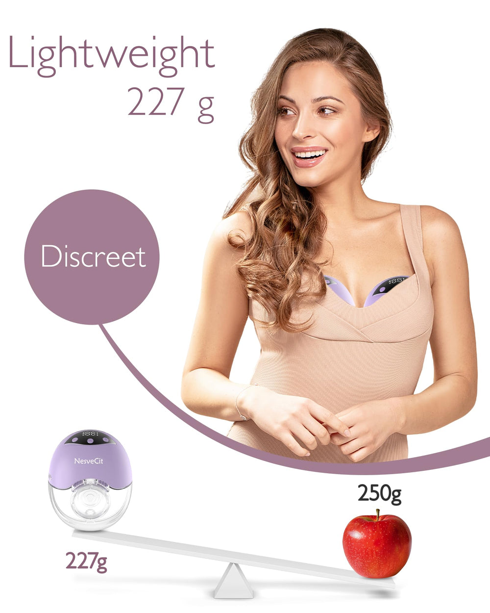 NesveCit leak-proof design with 7oz (210ml) bottle