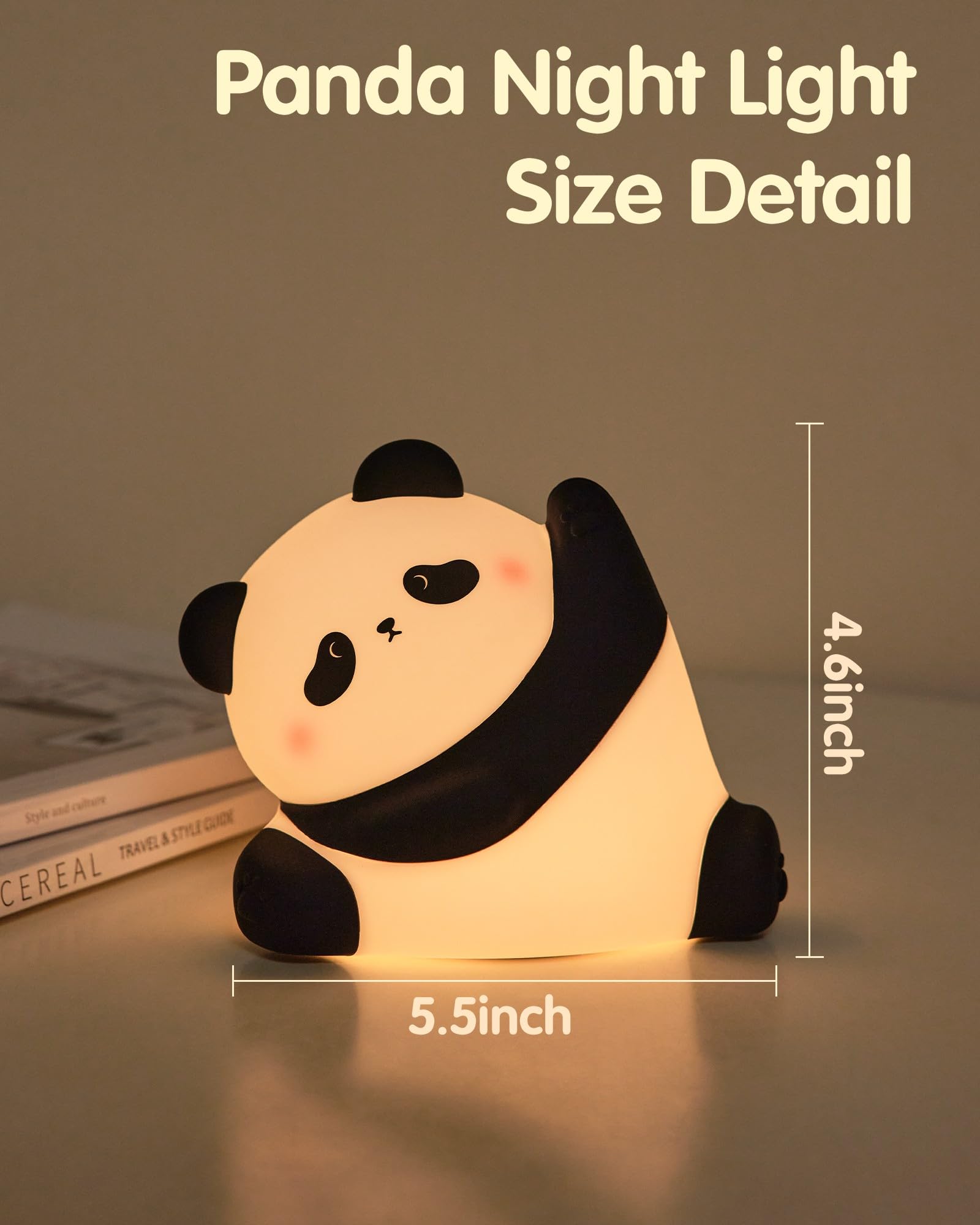 NesveCit Panda Night Light used for camping ambiance and safety.