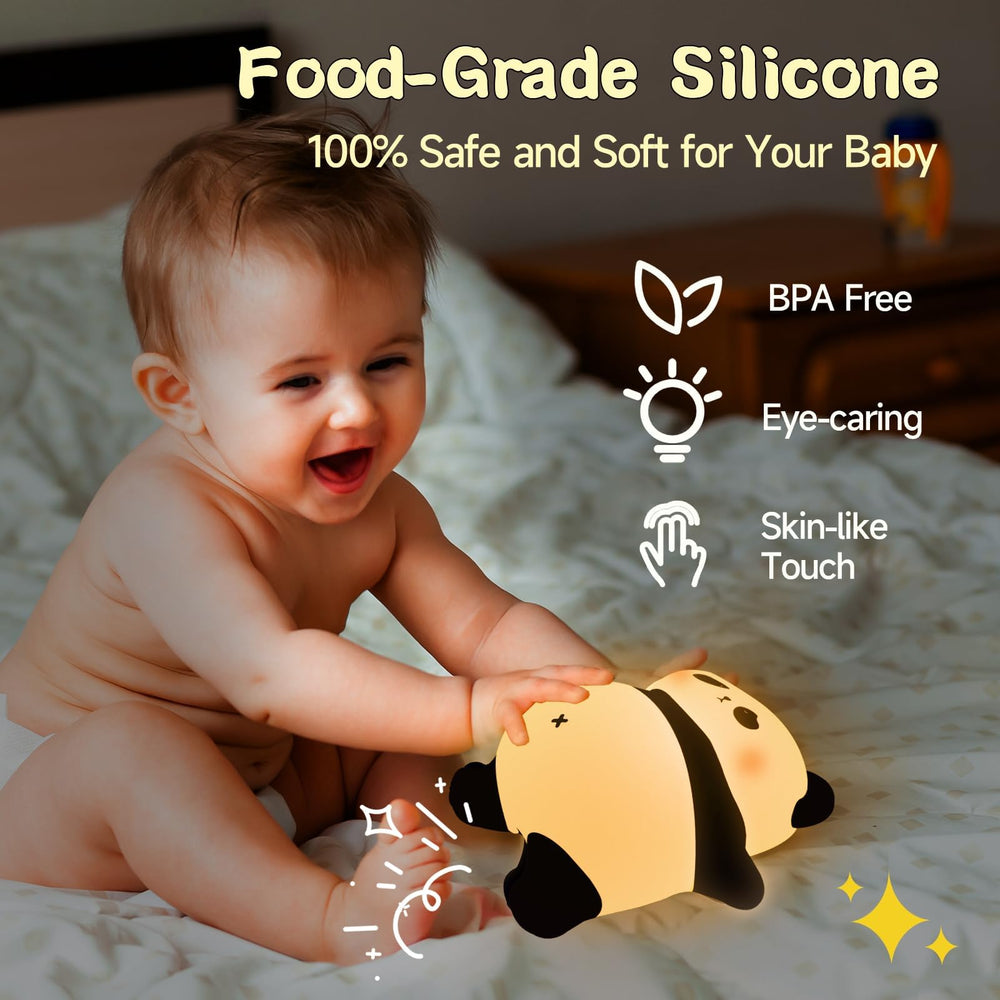 NesveCit Panda Night Light silicone texture is soft and durable
