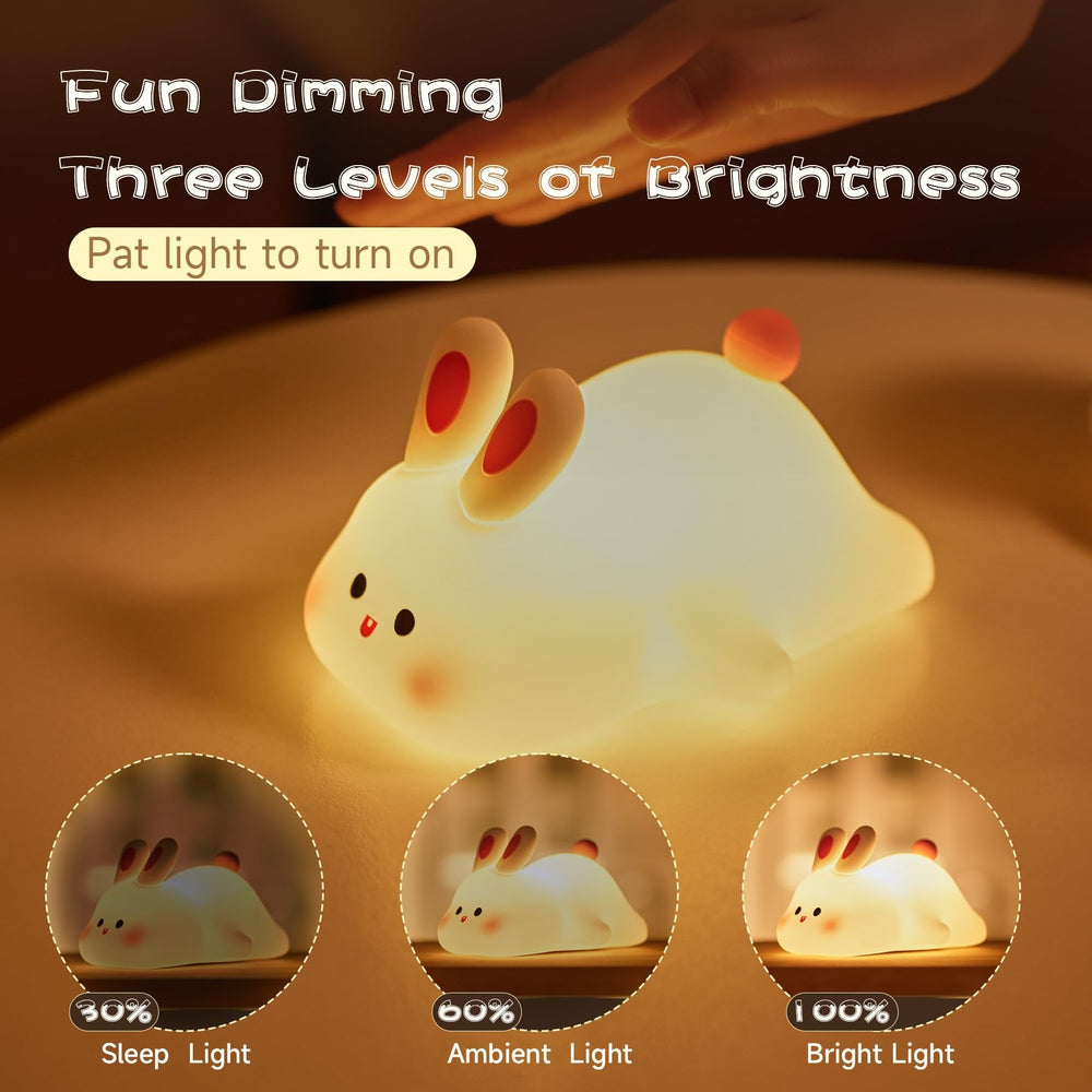 NesveCit rechargeable night light provides a full-night glow for overnight use.