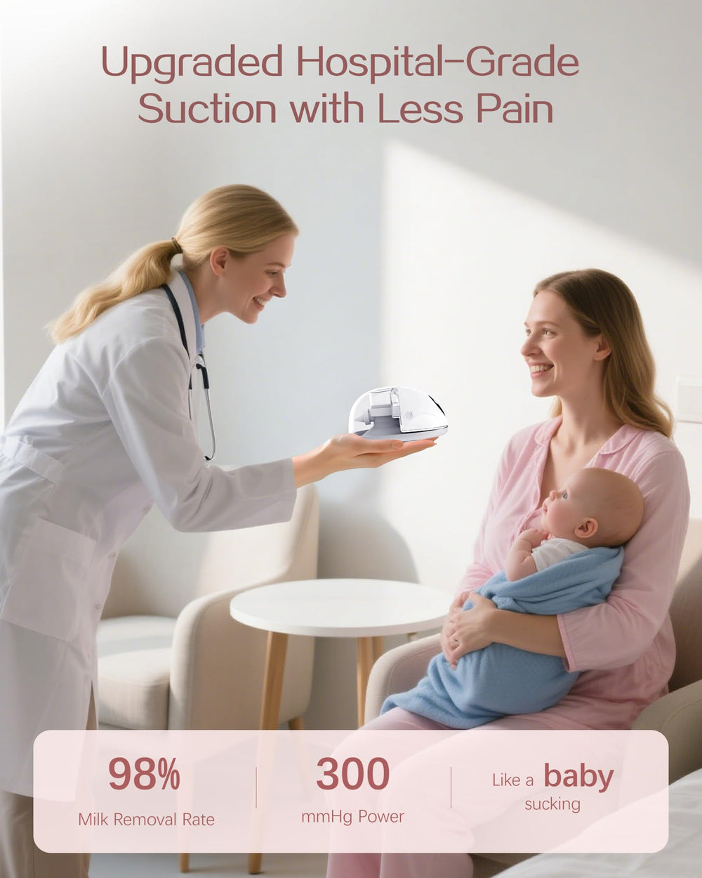 Nesvecit six modes and twelve levels offer customizable suction.