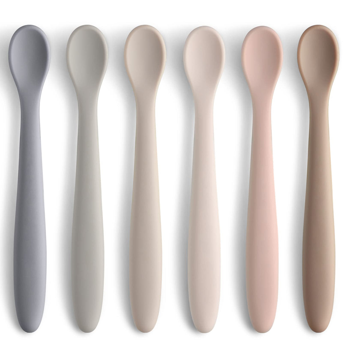 NETANY silicone spoons with soft tip gently protect gums during early feeding