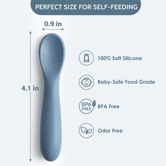 NETANY soft-tip close-up showing flexible spoon tips for delicate mouths.