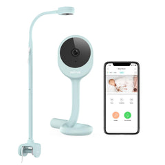NETVUE Peekababy camera with 4-in-1 stand delivers panoramic crib view for calm checks