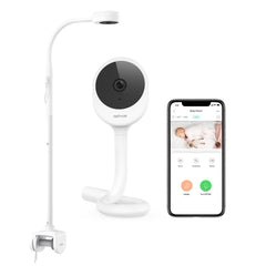 NETVUE Peekababy crib mount clip setup for versatile attachment to any crib.