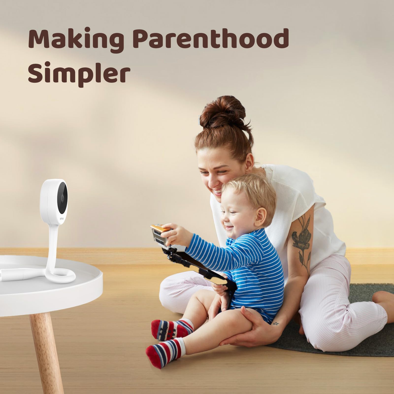 NETVUE Peekababy live-stream sharing supports up to 20 viewers.