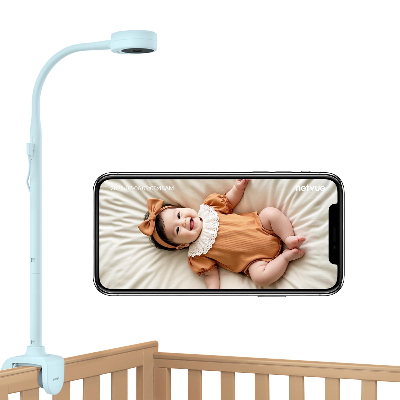 NETVUE Peekababy wireless audio highlights two-way talk in a compact nursery