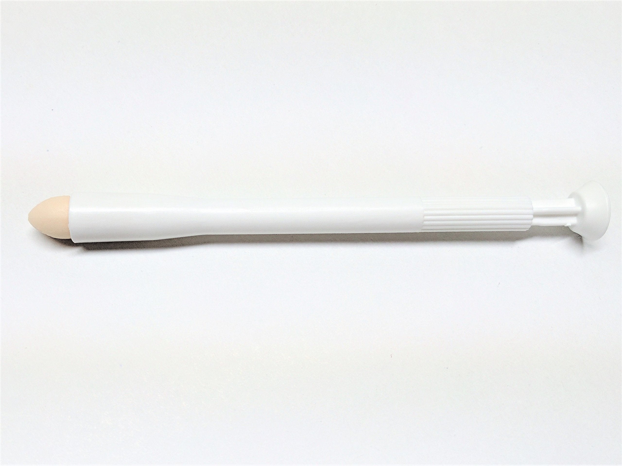 NeuEve applicator tip close-up, smoothing insertion with minimal friction.