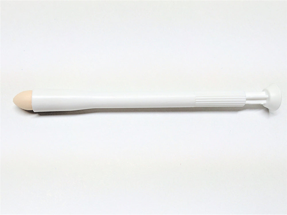 NeuEve applicator tip close-up, smoothing insertion with minimal friction.
